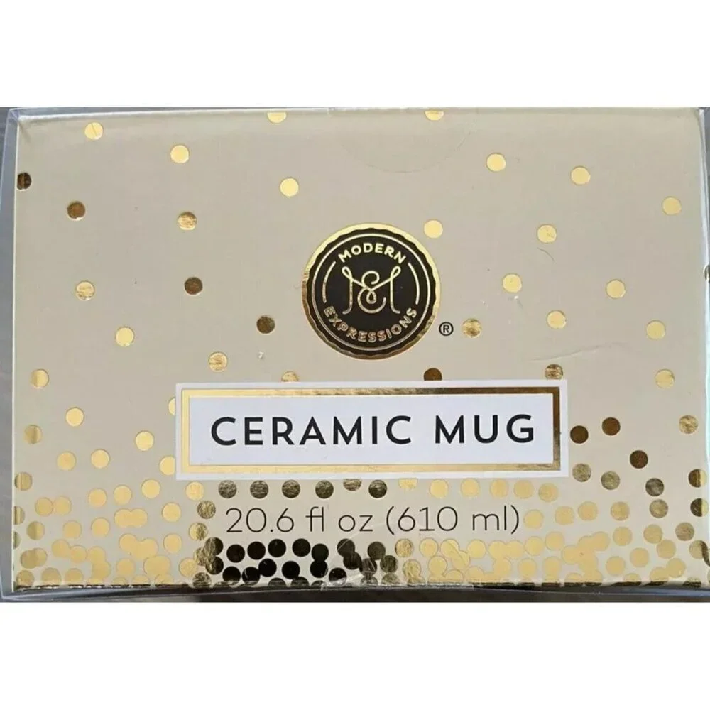 Jumbo Mug Modern Expressions Coffee Tea 20.6 oz Gift Stay On The Bright Side New